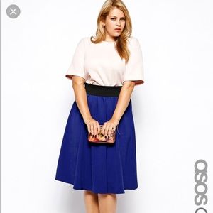 ASOS curve circular texture skirt